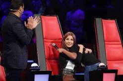 بالفيديو طفل يبكي في أحضان نانسي عجرم لتسترده من كاظم الساهر